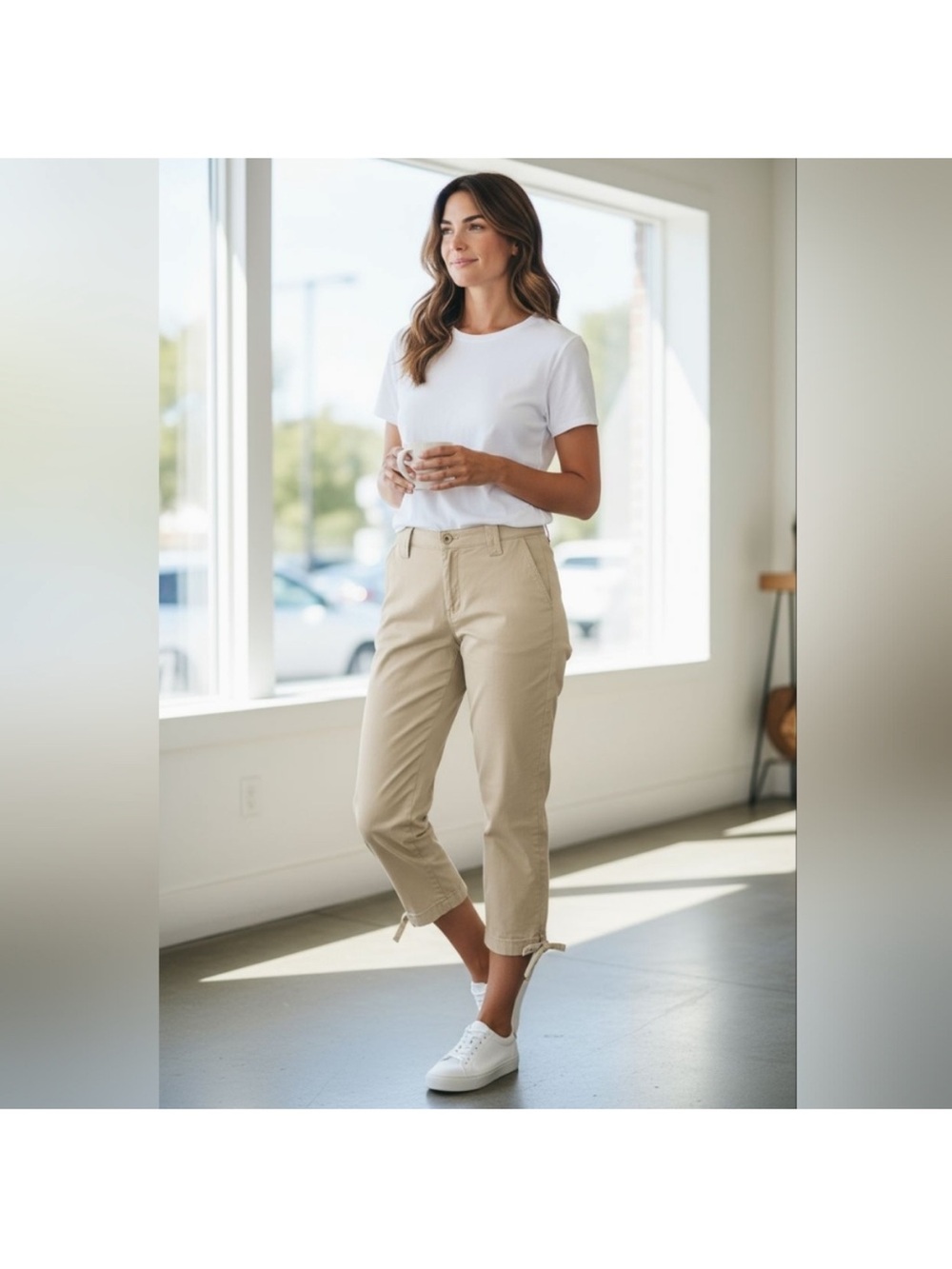 Lauren Ralph Lauren Tan Chino Jogger Style Pants, Size 12, new
